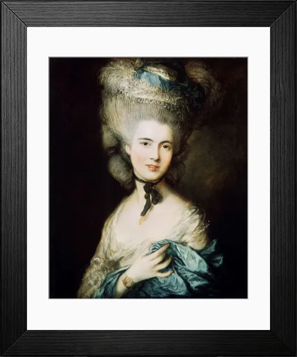 Framed Print : A Lady in Blue (Duchess of Beaufort), c1780. Artist: Thomas Gainsborough Framed Print : A Lady in Blue (Duchess of Beaufort), c1780. Artist: Thomas Gainsborough