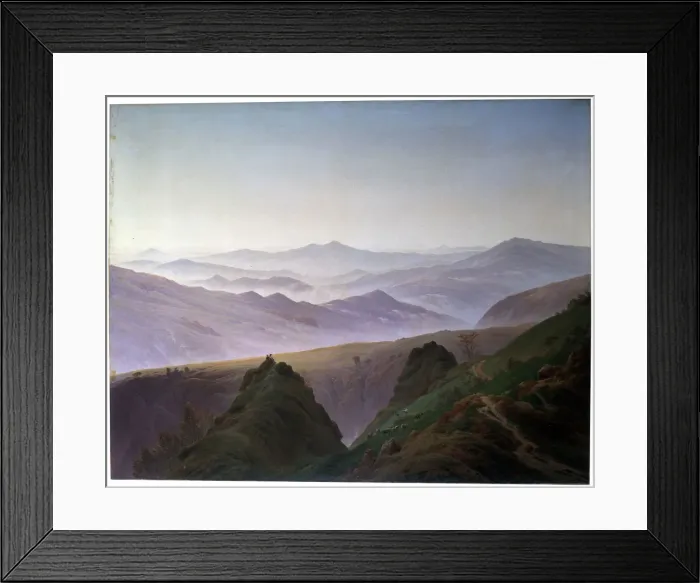 Framed Print : Morning in the Mountains, before 1823. Artist: Caspar David Friedrich Framed Print : Morning in the Mountains, before 1823. Artist: Caspar David Friedrich