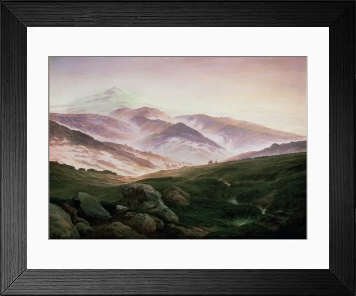 Framed Print : Memory of the Riesengebirge, 1835. Artist: Caspar David Friedrich Framed Print : Memory of the Riesengebirge, 1835. Artist: Caspar David Friedrich