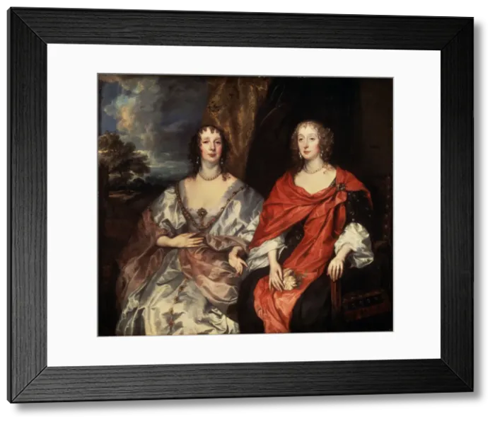 Framed Print : Portrait of Anne Dalkeith, and Anne Kirke, 1630s. Artist: Anthony van Dyck Framed Print : Portrait of Anne Dalkeith, and Anne Kirke, 1630s. Artist: Anthony van Dyck