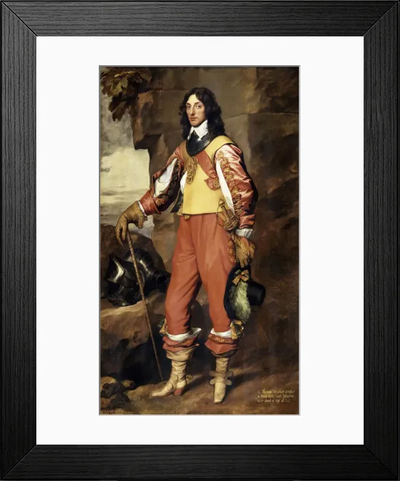 Framed Print : Portrait of Sir Thomas Wharton, 1639. Artist: Anthony van Dyck Framed Print : Portrait of Sir Thomas Wharton, 1639. Artist: Anthony van Dyck