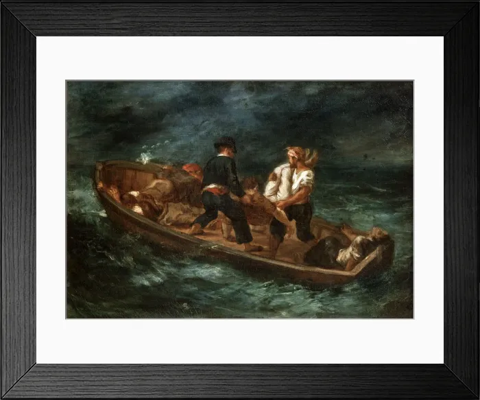 Framed Print : After a Shipwreck, 1847. Artist: Eugene Delacroix Framed Print : After a Shipwreck, 1847. Artist: Eugene Delacroix