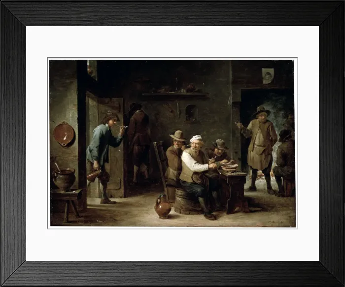 Framed Print : In a Tavern, 1640s. Artist: David Teniers II Framed Print : In a Tavern, 1640s. Artist: David Teniers II
