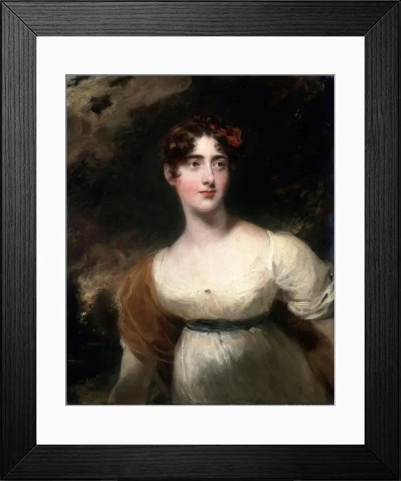 Framed Print : Portrait of Milady Emily Harriet Wellesley-Pole (Lady Raglan), 1814. Artist: Thomas Lawrence Framed Print : Portrait of Milady Emily Harriet Wellesley-Pole (Lady Raglan), 1814. Artist: Thomas Lawrence