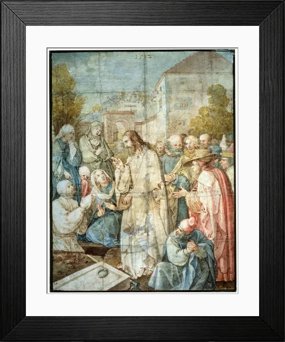 Framed Print : The Raising of Lazarus, 1512. Artist: Albrecht Durer Framed Print : The Raising of Lazarus, 1512. Artist: Albrecht Durer