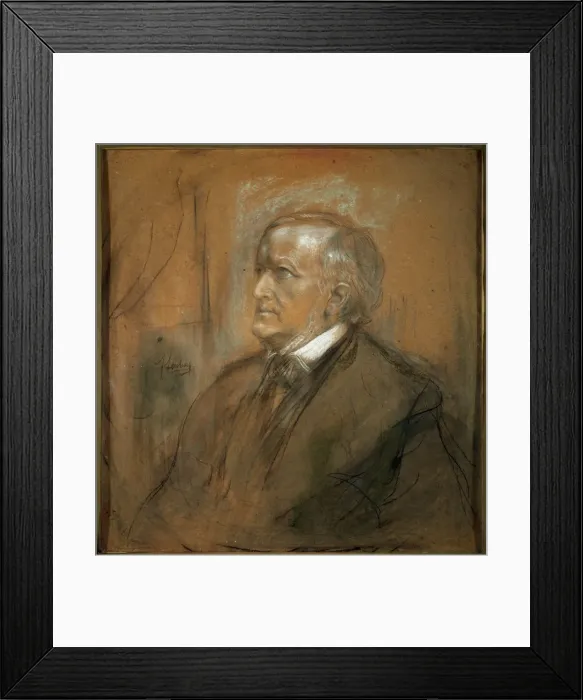Framed Print : Portrait of the composer Richard Wagner, (1813-1883), 1868. Artist: Franz von Lenbach Framed Print : Portrait of the composer Richard Wagner, (1813-1883), 1868. Artist: Franz von Lenbach