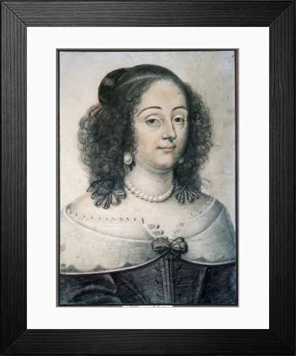 Framed Print : Portrait of a Woman, 1640. Artist: Daniel Dumoustier Framed Print : Portrait of a Woman, 1640. Artist: Daniel Dumoustier