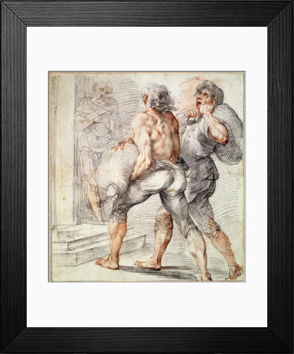 Framed Print : Study of Tax Collectors, 1591-1593. Artist: Giuseppe Cesari Framed Print : Study of Tax Collectors, 1591-1593. Artist: Giuseppe Cesari