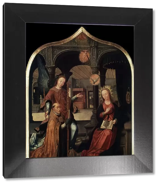 The Annunciation, (Triptych, Central panel), 1517. Artist: Jean Bellegambe