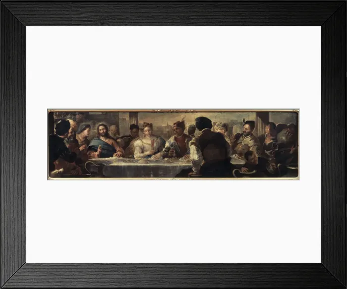 Framed Print : The Miracle at Cana, 17th century. Artist: Luca Giordano Framed Print : The Miracle at Cana, 17th century. Artist: Luca Giordano