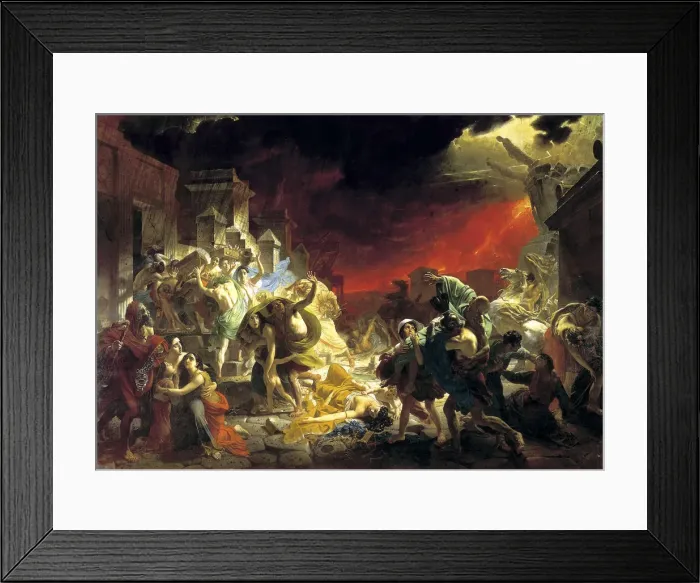 Framed Print : The last Day of Pompeii, 1833. Artist: Karl Briullov Framed Print : The last Day of Pompeii, 1833. Artist: Karl Briullov