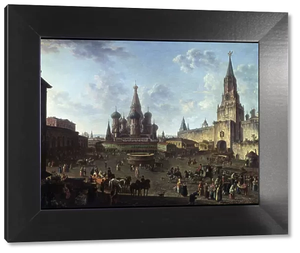 The Red Square in Moscow, 1801. Artist: Fyodor Yakovlevich Alexeev