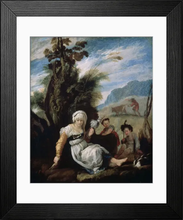 Framed Print : Adam and Eve, 1588. Artist: Domenico Fetti Framed Print : Adam and Eve, 1588. Artist: Domenico Fetti