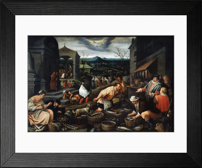 Framed Print : April, 17th century. Artist: Leandro Bassano Framed Print : April, 17th century. Artist: Leandro Bassano