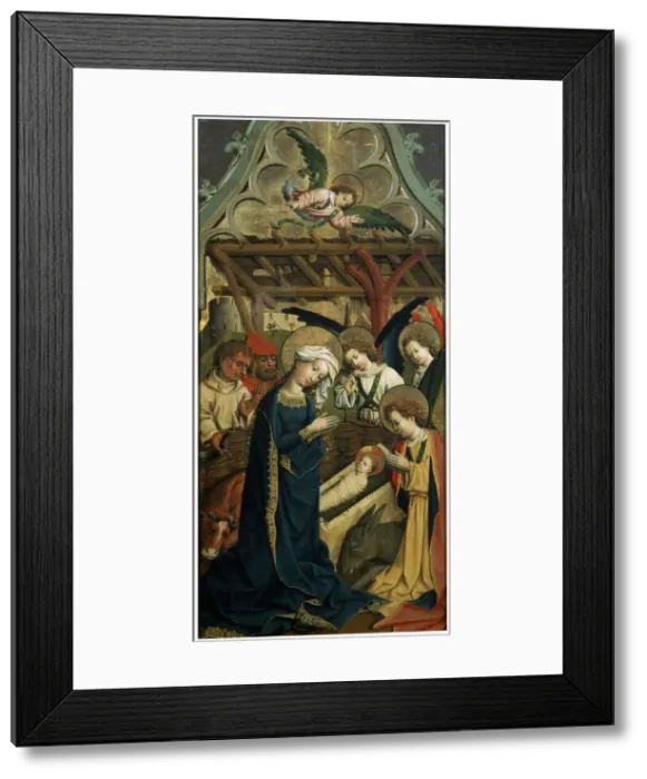 Framed Print : The Nativity of Christ, c1440. Artist: Master of the Lichtenstein Castle Framed Print : The Nativity of Christ, c1440. Artist: Master of the Lichtenstein Castle