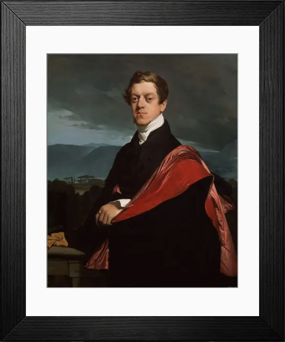Framed Print : Portrait of Count Nikolay D. Guriev, (1792-1867), 1821. Artist: Jean-Auguste-Dominique Ingres Framed Print : Portrait of Count Nikolay D. Guriev, (1792-1867), 1821. Artist: Jean-Auguste-Dominique Ingres