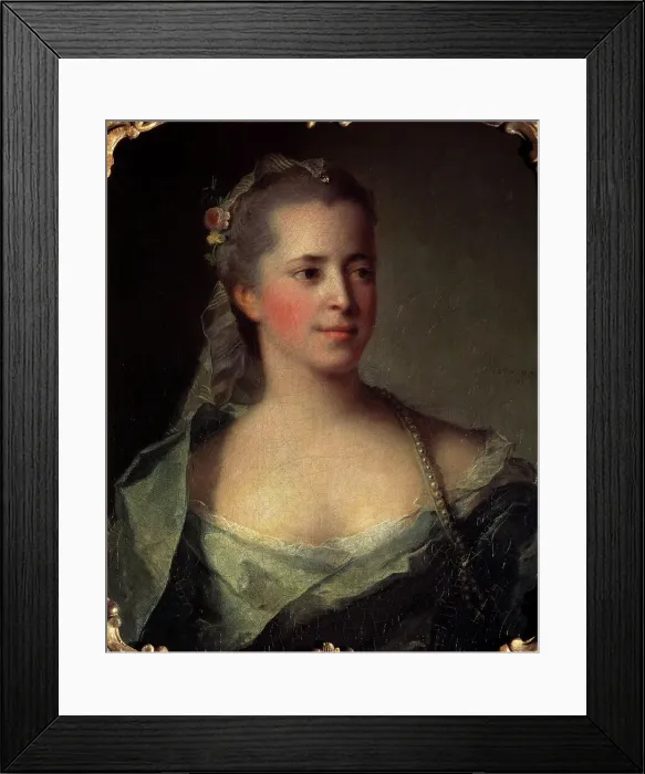 Framed Print : Portrait of a Lady, 1757. Artist: Jean-Marc Nattier Framed Print : Portrait of a Lady, 1757. Artist: Jean-Marc Nattier