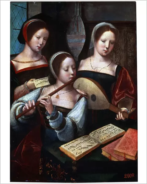 Musicians, 1530s-1540s. Old Master