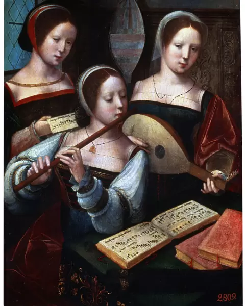 Musicians, 1530s-1540s. Old Master