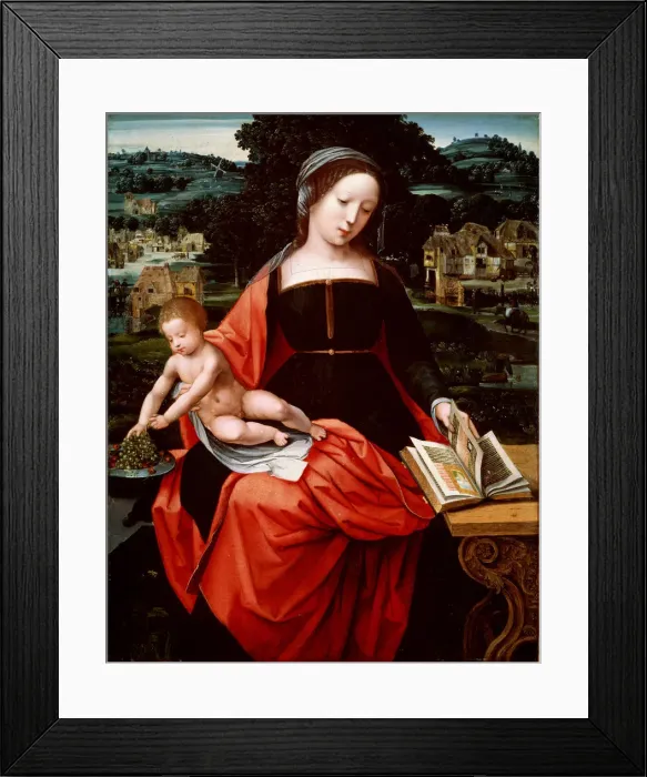 Framed Print : Virgin and Child, 1530s-1540s. Old Master Framed Print : Virgin and Child, 1530s-1540s. Old Master