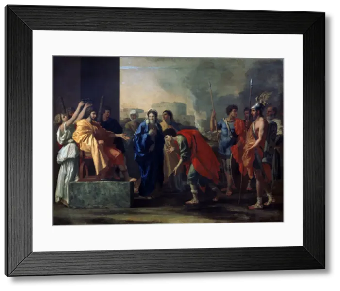 Framed Print : The Magnanimity of Scipio Africanus, 1640. Artist: Nicolas Poussin Framed Print : The Magnanimity of Scipio Africanus, 1640. Artist: Nicolas Poussin