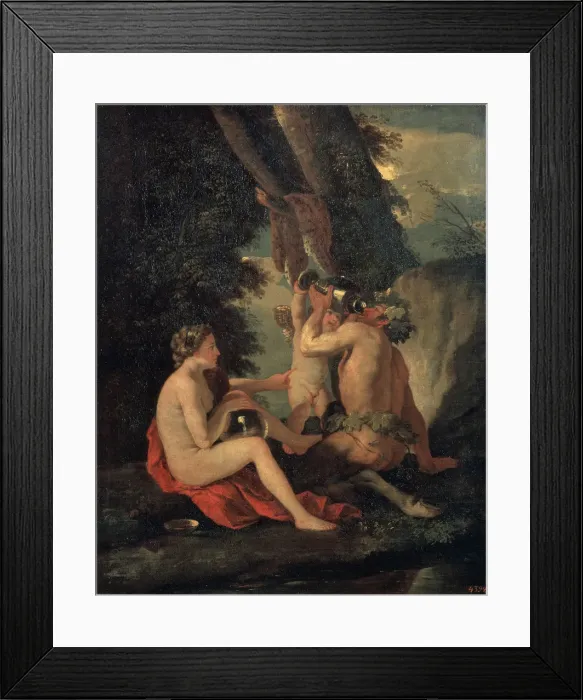 Framed Print : Satyr and Nymph, c. 1630. Artist: Nicolas Poussin Framed Print : Satyr and Nymph, c. 1630. Artist: Nicolas Poussin