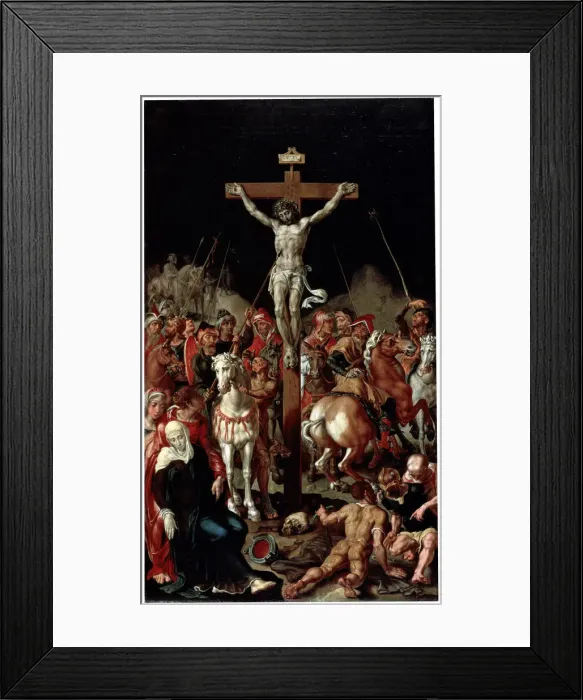 Framed Print : Calvary, between 1545 and 1550. Artist: Maerten van Heemskerck Framed Print : Calvary, between 1545 and 1550. Artist: Maerten van Heemskerck
