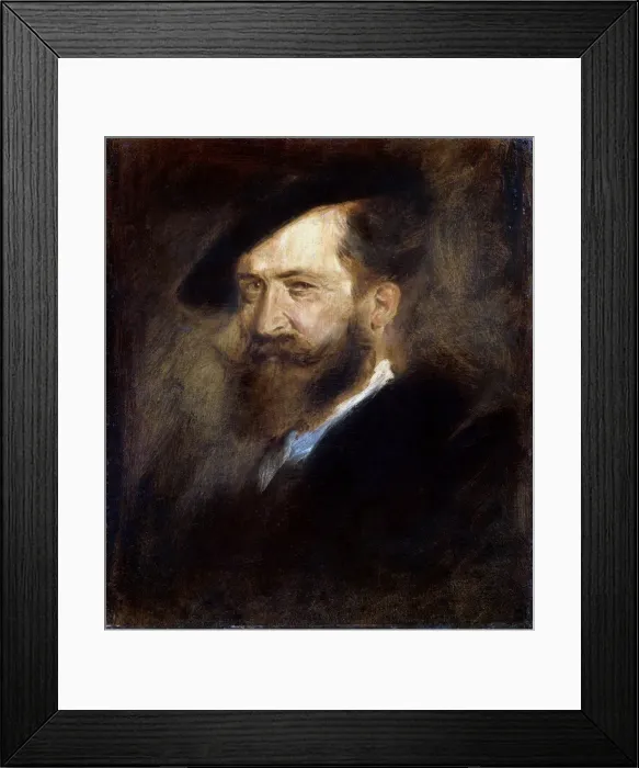 Framed Print : Portrait of the artist Wilhelm Busch, (1832-1908), 1877-1880. Artist: Franz von Lenbach Framed Print : Portrait of the artist Wilhelm Busch, (1832-1908), 1877-1880. Artist: Franz von Lenbach