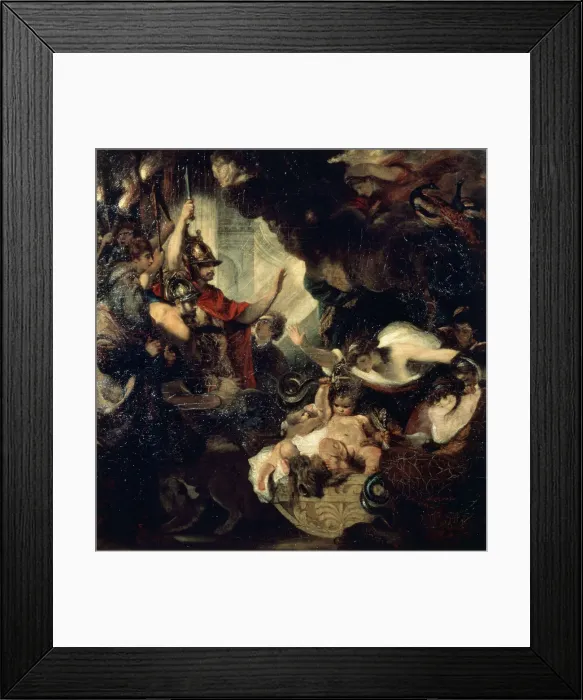 Framed Print : The Infant Hercules strangling the Serpents, 1786. Artist: Sir Joshua Reynolds Framed Print : The Infant Hercules strangling the Serpents, 1786. Artist: Sir Joshua Reynolds
