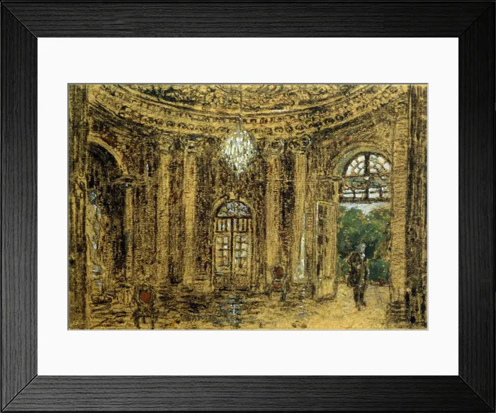 Framed Print : Concert in Sanssouci, (Study), 1850s. Artist: Adolph Menzel Framed Print : Concert in Sanssouci, (Study), 1850s. Artist: Adolph Menzel