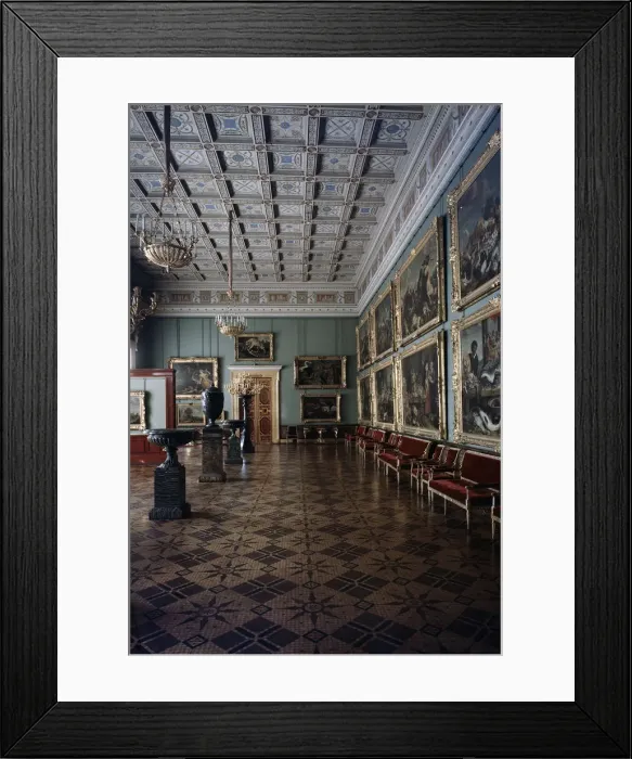 Framed Print : The Hall of Flemish Paintings in the Hermitage c20th century Framed Print : The Hall of Flemish Paintings in the Hermitage c20th century