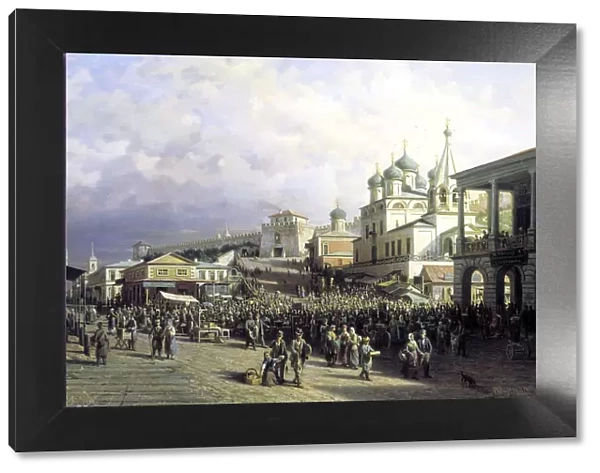 Market in Nizhny Novgorod, 1872. Artist: Pyotr Petrovich Vereshchagin