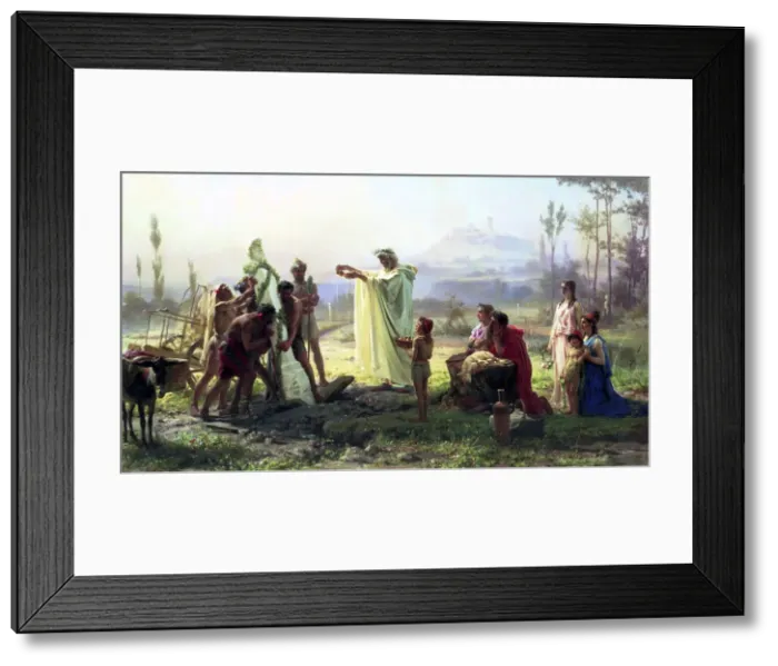 Framed Print : The Consecration of the Herma, 1874. Artist: Fyodor Andreyevich Bronnikov Framed Print : The Consecration of the Herma, 1874. Artist: Fyodor Andreyevich Bronnikov