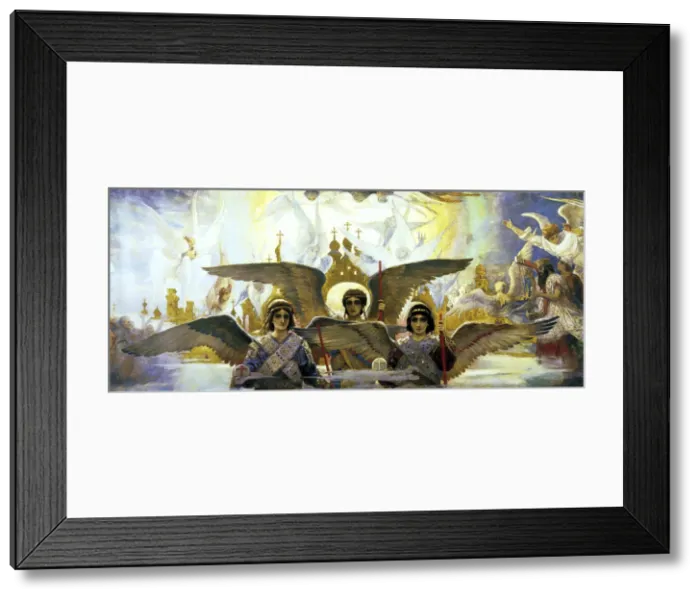 Framed Print : Before the Paradies, (Central part), 1885-1896. Artist: Viktor Mihajlovic Vasnecov Framed Print : Before the Paradies, (Central part), 1885-1896. Artist: Viktor Mihajlovic Vasnecov