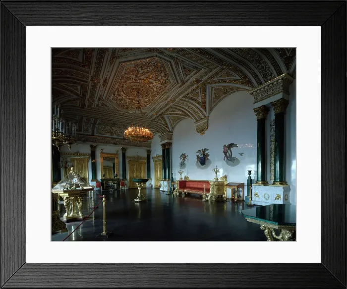Framed Print : The Malachite Hall of the Winter Palace in Saint Petersburg, 1837-1839. Artist: Aleksandr Bryullov Framed Print : The Malachite Hall of the Winter Palace in Saint Petersburg, 1837-1839. Artist: Aleksandr Bryullov