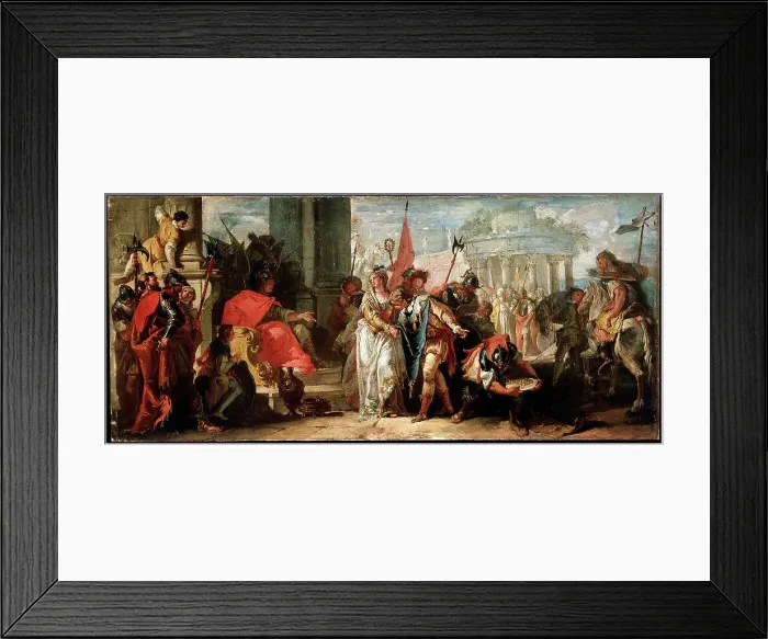Framed Print : The Magnanimity of Scipio Africanus, c1727-1769. Artist: Francesco Fontebasso Framed Print : The Magnanimity of Scipio Africanus, c1727-1769. Artist: Francesco Fontebasso