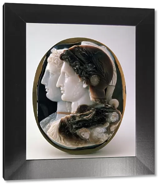 Cameo (The Gonzaga Cameo) with King Ptolemy II of Egypt and his wife Arsinoe I, 3rd century BC