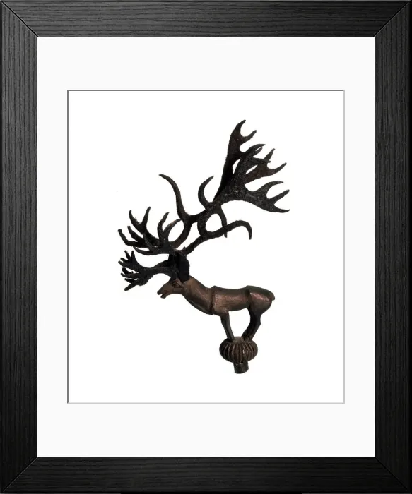 Framed Print : A gilded wooden figurine of a deer (Terminal), 5th century BC Framed Print : A gilded wooden figurine of a deer (Terminal), 5th century BC