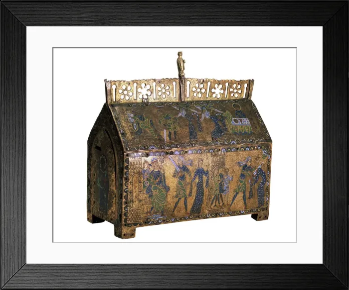 Framed Print : Reliquary with scenes from the Life of Saint Valeria, c1170 Framed Print : Reliquary with scenes from the Life of Saint Valeria, c1170