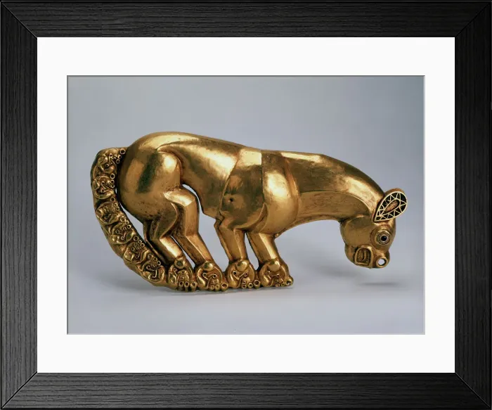 Framed Print : Panther (Schield emblem), c600 BC Framed Print : Panther (Schield emblem), c600 BC