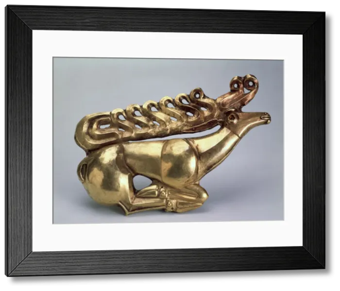 Framed Print : Deer (Schield emblem), c600 BC Framed Print : Deer (Schield emblem), c600 BC