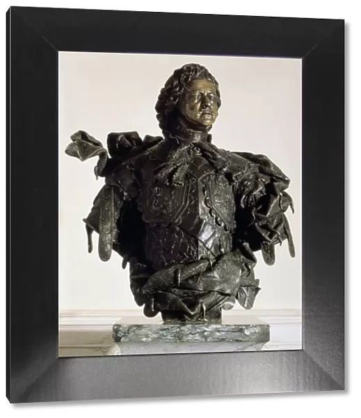 Portrait Bust of Emperor Peter the Great, 1723-1730. Artist: Bartolomeo Francesco Rastrelli