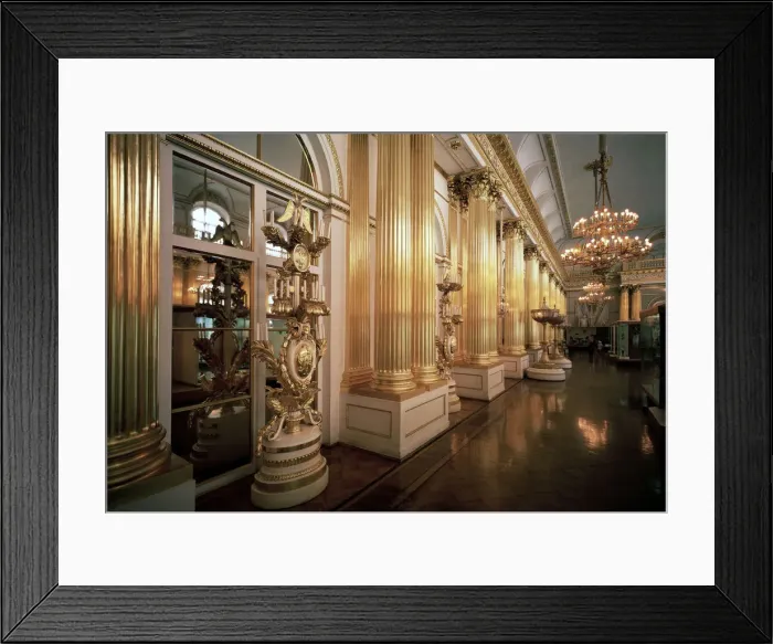 Framed Print : The Heraldic Hall in the Winter Palace, 1839. Artist: Vasily Stasov Framed Print : The Heraldic Hall in the Winter Palace, 1839. Artist: Vasily Stasov