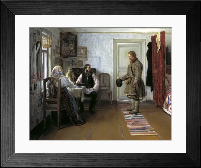 Framed Print : Layoff, 1890. Artist: Ivan Pavlov Framed Print : Layoff, 1890. Artist: Ivan Pavlov