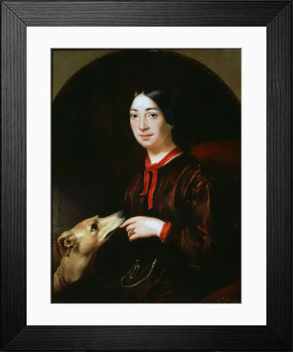 Framed Print : Portrait of the singer and composer Pauline Viardot, (1821-1910), c1853. Artist: Eugene Pluchart Framed Print : Portrait of the singer and composer Pauline Viardot, (1821-1910), c1853. Artist: Eugene Pluchart