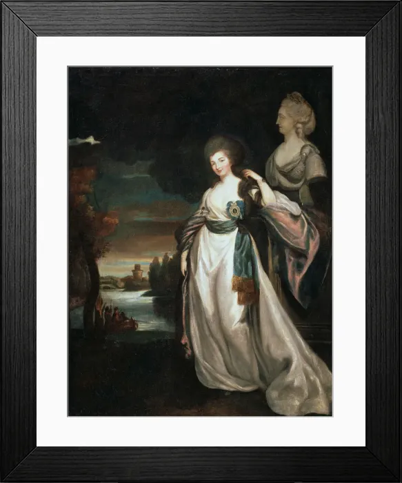 Framed Print : Portrait of the Lady-in-waiting Coutess Alexandra Branitskaya, 1778-1781. Artist: Richard Brompton