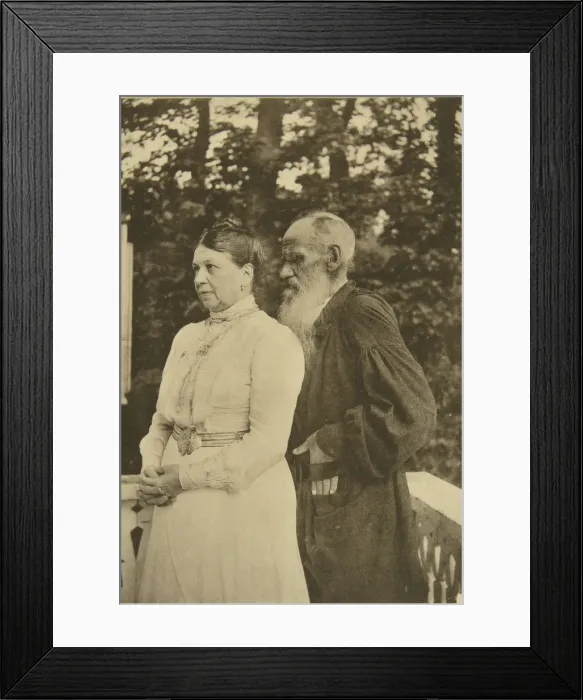 Framed Print : Russian author Leo Tolstoy and his wife, Sophia, Russia, 1890s. Artist: Sophia Tolstaya Framed Print : Russian author Leo Tolstoy and his wife, Sophia, Russia, 1890s. Artist: Sophia Tolstaya
