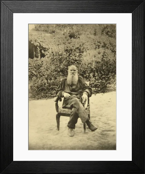 Framed Print : Russian author Leo Tolstoy, Yasnaya Polyana, near Tula, Russia, 1890s. Artist: Sophia Tolstaya Framed Print : Russian author Leo Tolstoy, Yasnaya Polyana, near Tula, Russia, 1890s. Artist: Sophia Tolstaya
