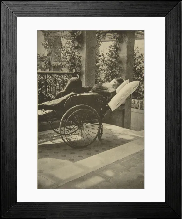 Framed Print : Russian author Leo Tolstoy recovering in Gaspra, Crimea, Russia, 1902. Artist: Sophia Tolstaya Framed Print : Russian author Leo Tolstoy recovering in Gaspra, Crimea, Russia, 1902. Artist: Sophia Tolstaya