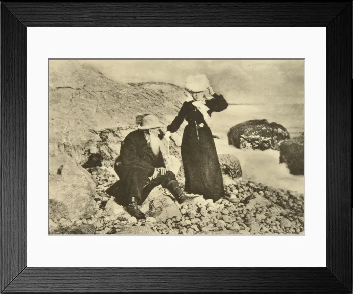Framed Print : Russian author Leo Tolstoy and his wife Sophia by the Black Sea, Crimea, Russia, 1902. Artist: Sophia Tolstaya Framed Print : Russian author Leo Tolstoy and his wife Sophia by the Black Sea, Crimea, Russia, 1902. Artist: Sophia Tolstaya